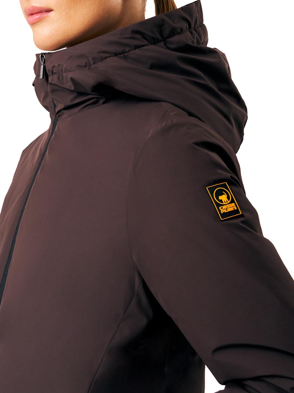 MATILDA - LIGHT PADDED HOODIE COAT Ciesse Piumini Giubbino Donna 253cpwc03020 P1410p Marrone