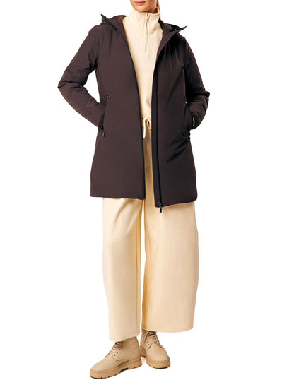 MATILDA - LIGHT PADDED HOODIE COAT Ciesse Piumini Giubbino Donna 253cpwc03020 P1410p Marrone