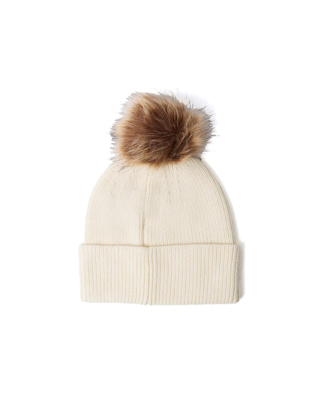 VEGA - FAKE FUR POM POM BEANIE Ciesse Piumini Cappello Donna 263acwa03253 F V1230x Panna