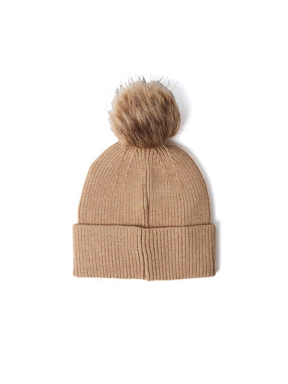 VEGA - FAKE FUR POM POM BEANIE Ciesse Piumini Cappello Donna 263acwa03253 F V1230x Beige