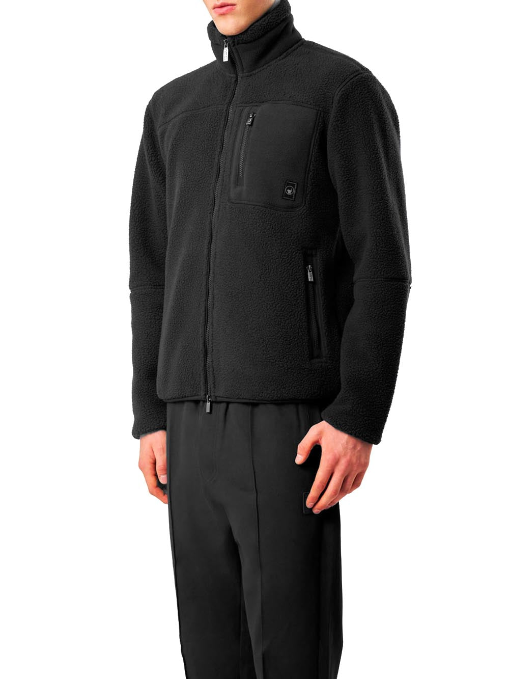 LIONEL - TEDDY FULL-ZIP FLEECE JKT Ciesse Piumini Felpa Uomo 263cpmf28718 P9v3bx Nero