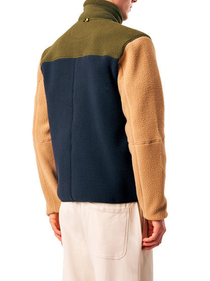 LIONEL - TEDDY FULL-ZIP FLEECE JKT Ciesse Piumini Felpa Uomo 263cpmf28718 P9v3bx Blu/verde/beige