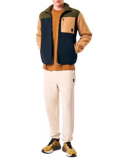 LIONEL - TEDDY FULL-ZIP FLEECE JKT Ciesse Piumini Felpa Uomo 263cpmf28718 P9v3bx Blu/verde/beige