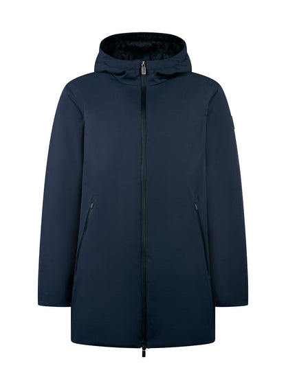 HERDO 3.0 - SOFTSHELL HOODY COAT REAL DOWN Ciesse Piumini Giubbino Uomo 263pcmc31489 P9z25d Blu/nero