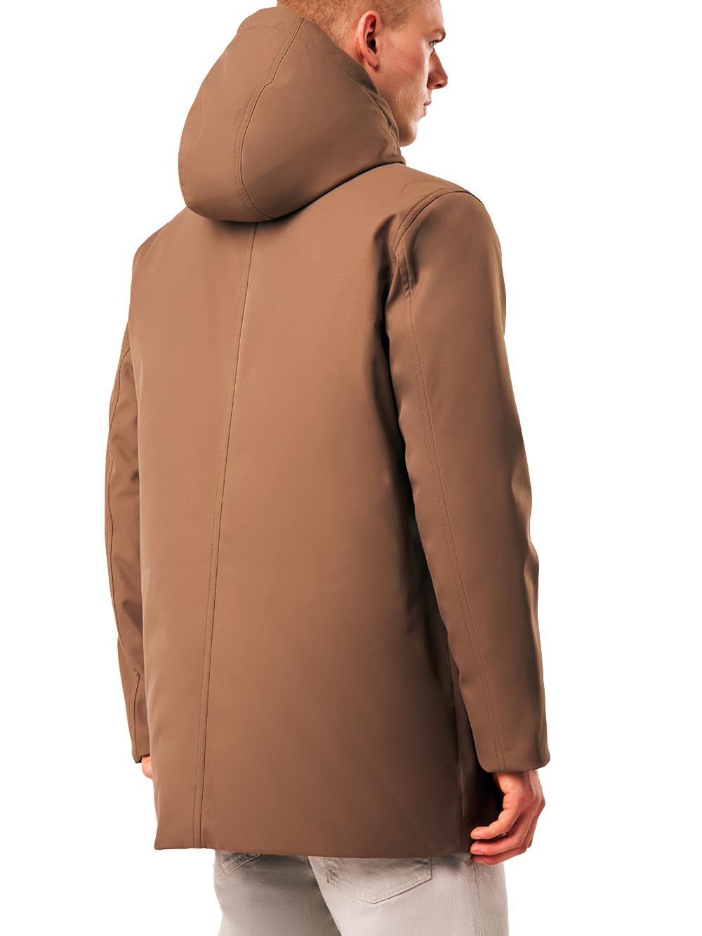 HERDO 3.0 - SOFTSHELL HOODY COAT REAL DOWN Ciesse Piumini Giubbino Uomo 263pcmc31489 P9z25d Marrone