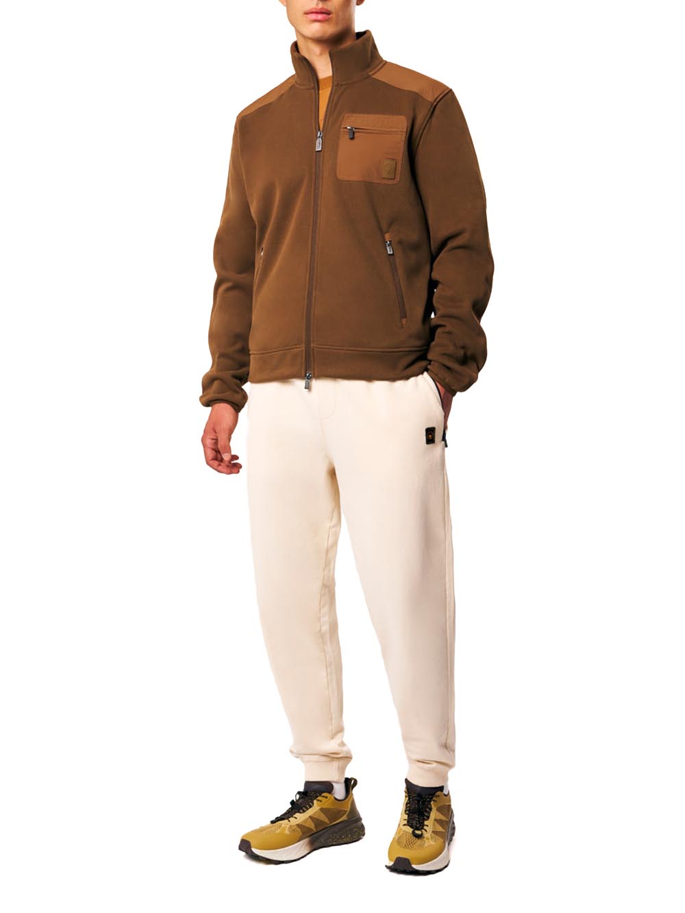 ZIAD - FULL-ZIP TECH FLEECE JACKET Ciesse Piumini Felpa Uomo 263pcmf28724 C1o40x Marrone