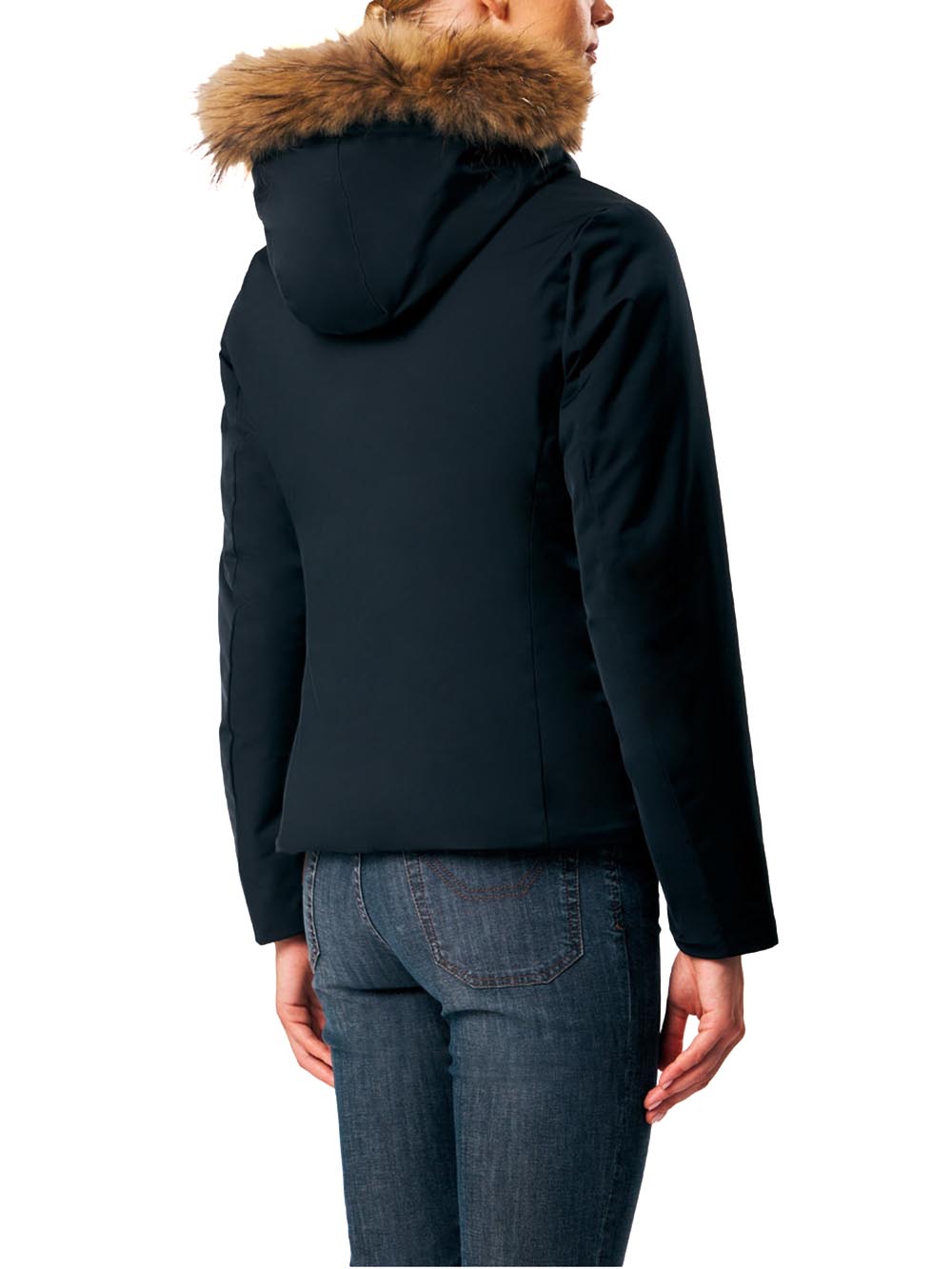 BILIANA - LIGHT PADDED JKT WITH DETACHABLE REAL FU Ciesse Piumini Giubbino Donna 263pcwj03231 R P6y11p Nero