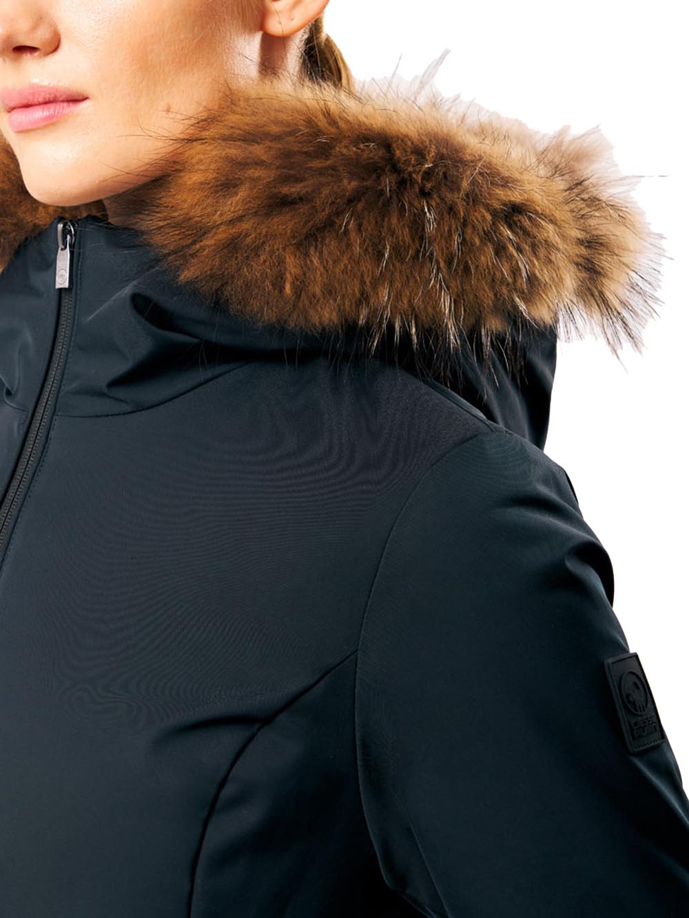 BILIANA - LIGHT PADDED JKT WITH DETACHABLE REAL FU Ciesse Piumini Giubbino Donna 263pcwj03231 R P6y11p Nero