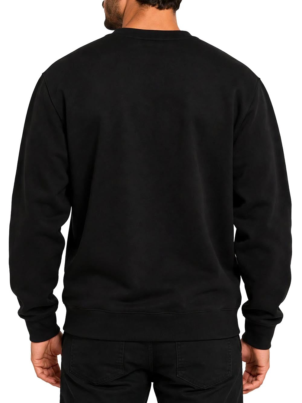 girocollo logata Ds2 Felpa Uomo F62a387 Nero