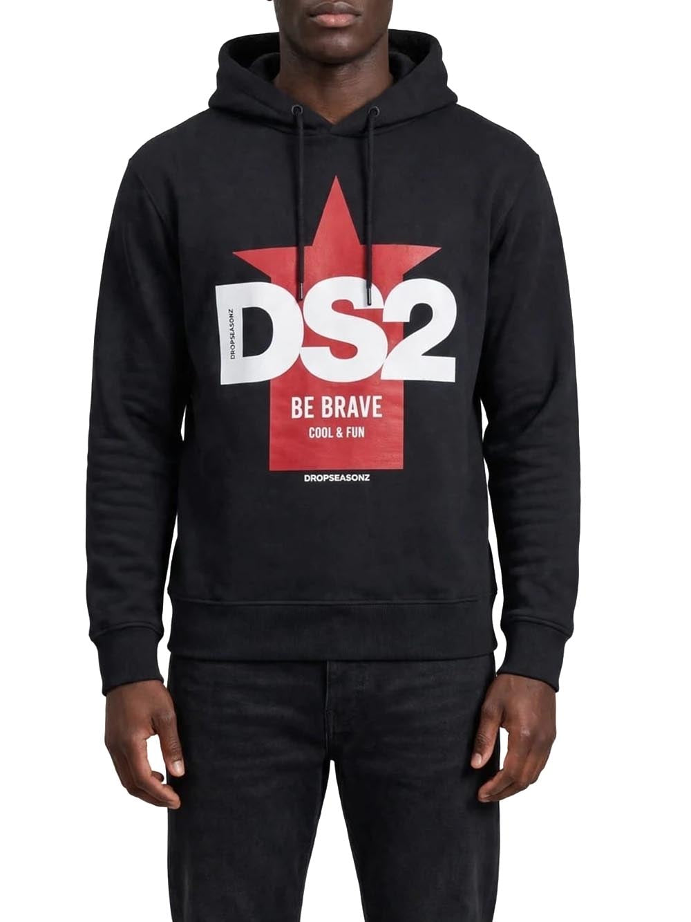 Ds2 Felpa Uomo F62a402 Nero