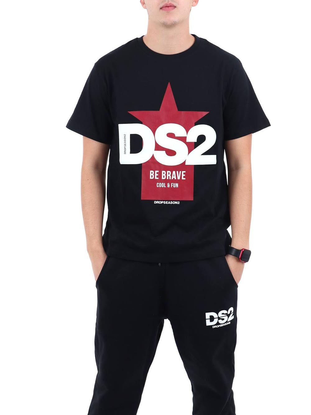Ds2 T-shirt Uomo F62a405 Nero
