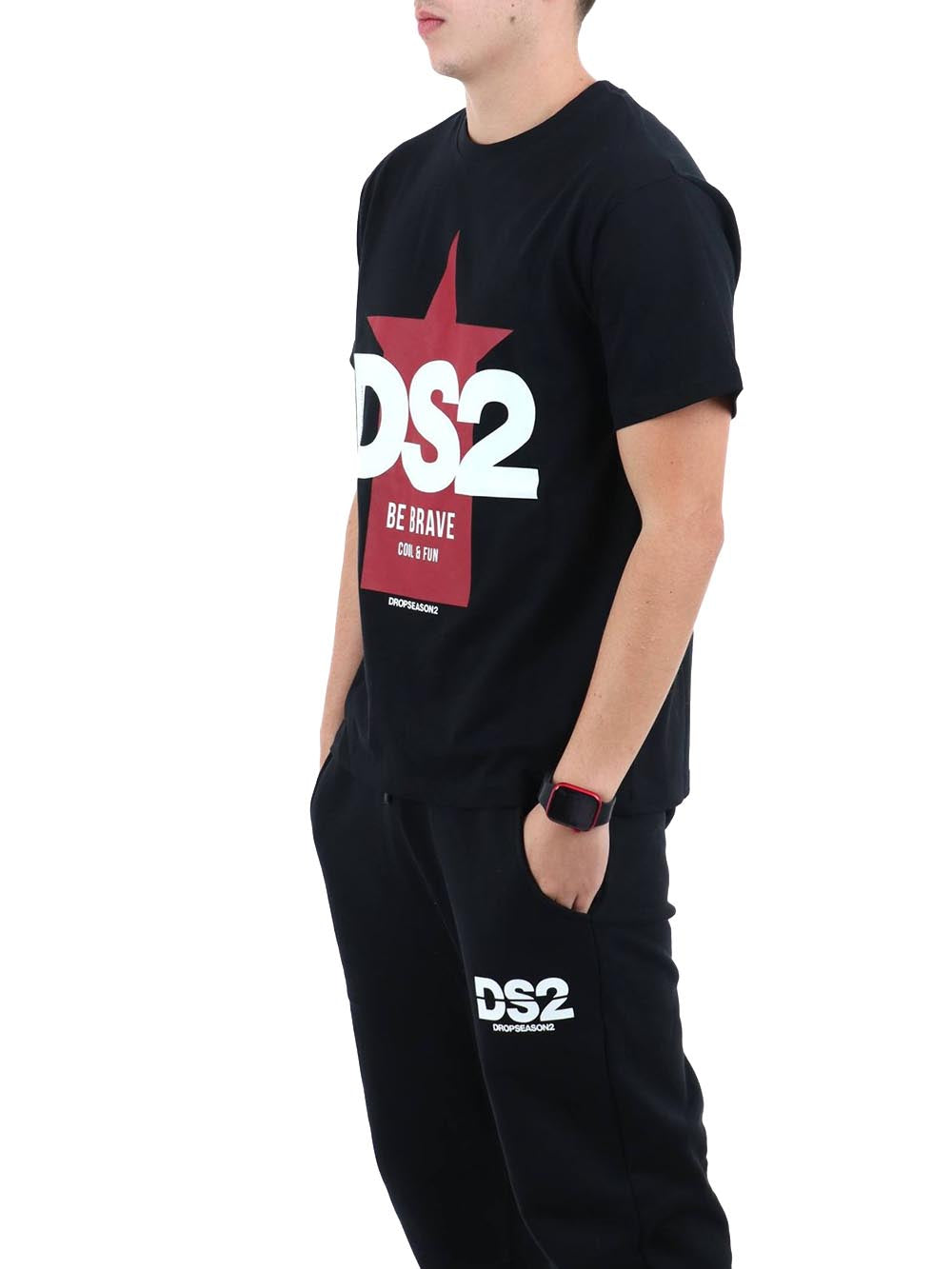 Ds2 T-shirt Uomo F62a405 Nero
