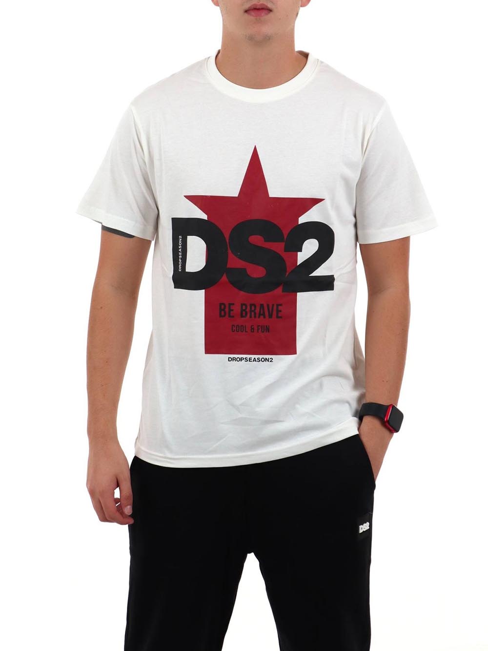 Ds2 T-shirt Uomo F62a405 Panna