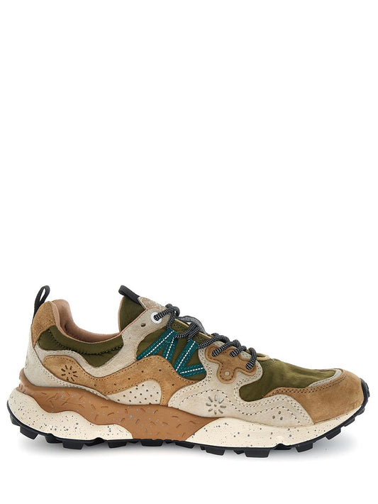 YAMANO 3 MAN Flower Mountain Sneaker Uomo 2017816.01 Verde/Marrone
