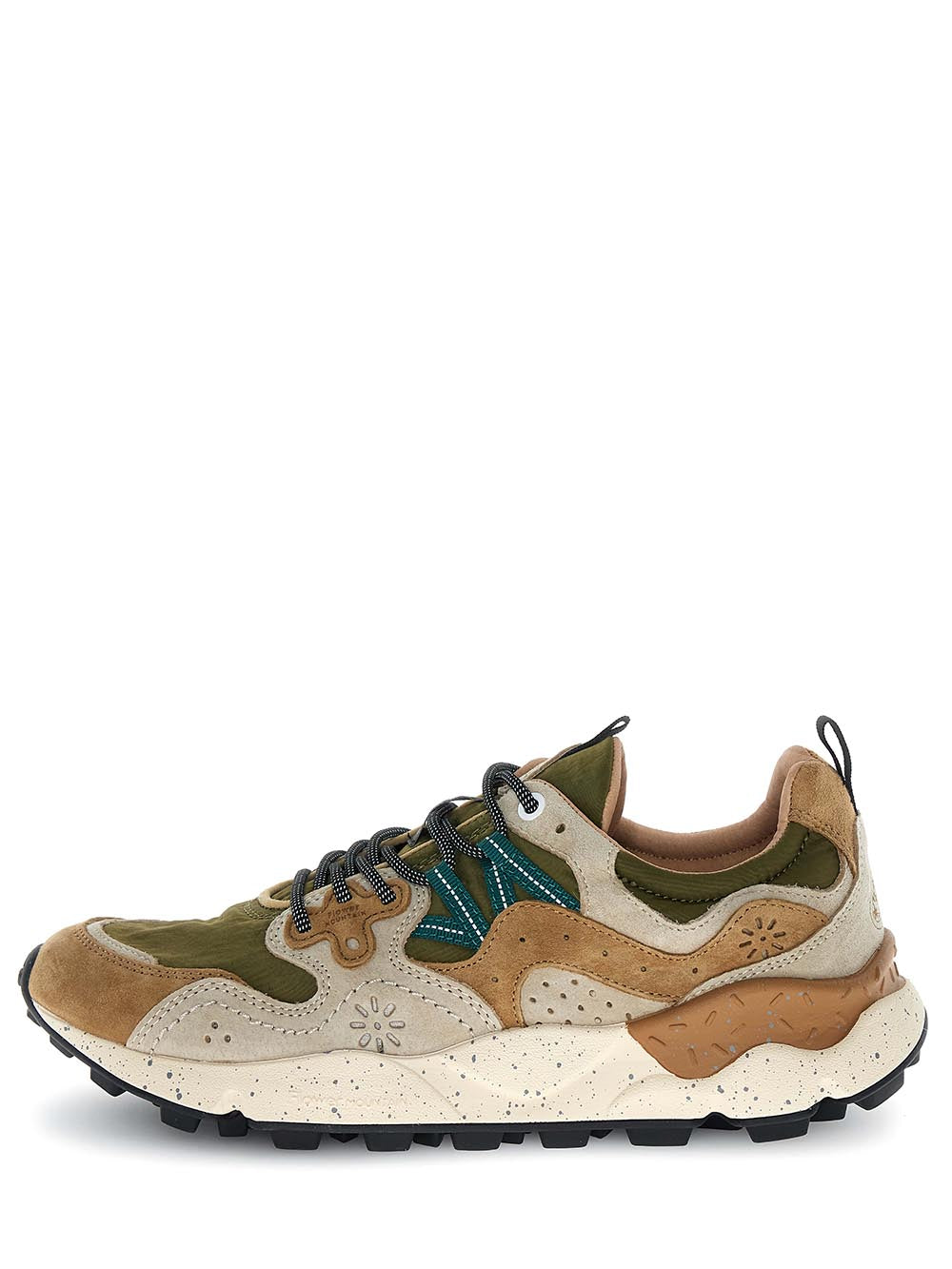 YAMANO 3 MAN Flower Mountain Sneaker Uomo 2017816.01 Verde/Marrone