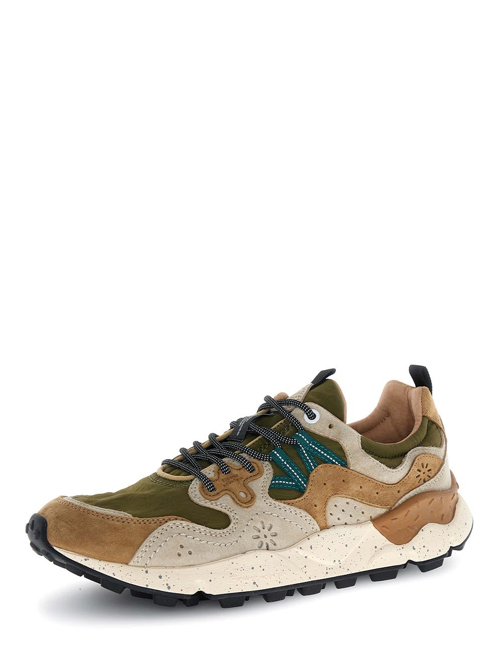 YAMANO 3 MAN Flower Mountain Sneaker Uomo 2017816.01 Verde/Marrone