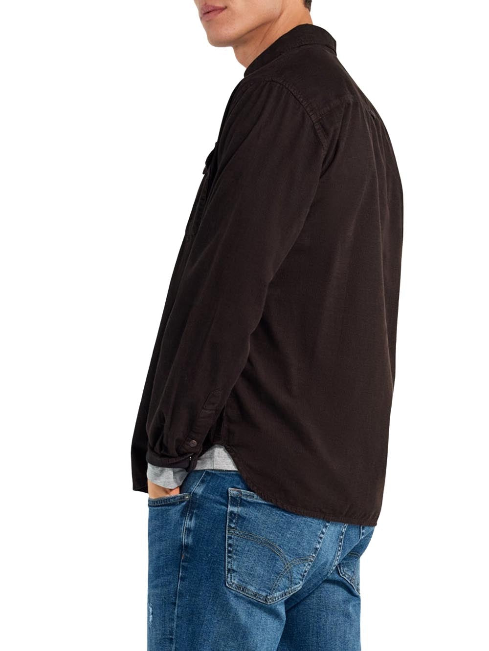 kin/r 2 pkt Gas Camicia Uomo B2023 03 15 1466 Marrone