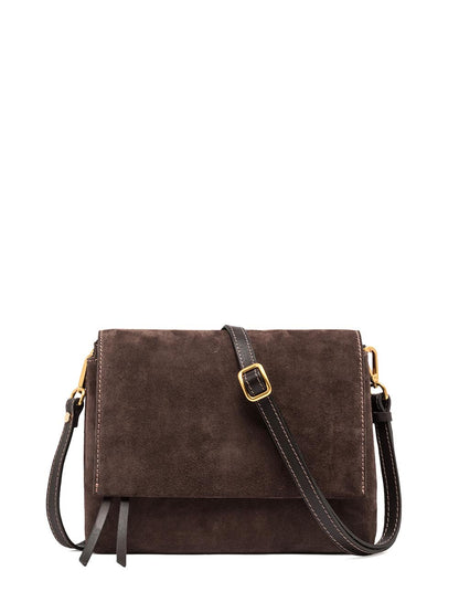 THREE Gianni Chiarini Borsa a Tracolla Donna Bs 12294/comm CM-pl Marrone scuro