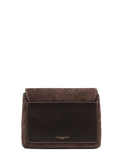 THREE Gianni Chiarini Borsa a Tracolla Donna Bs 12294/comm CM-pl Marrone scuro