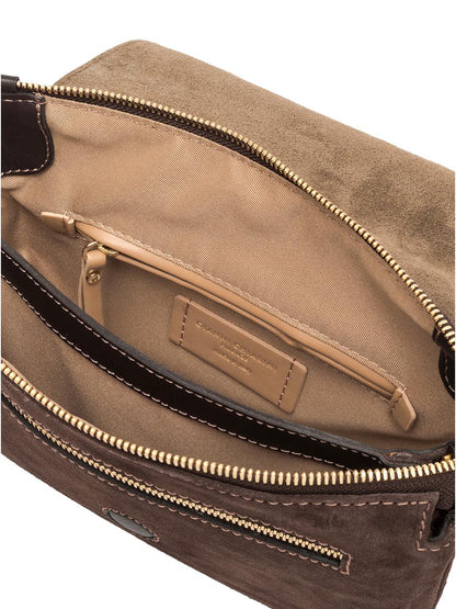 THREE Gianni Chiarini Borsa a Tracolla Donna Bs 12294/comm CM-pl Marrone scuro