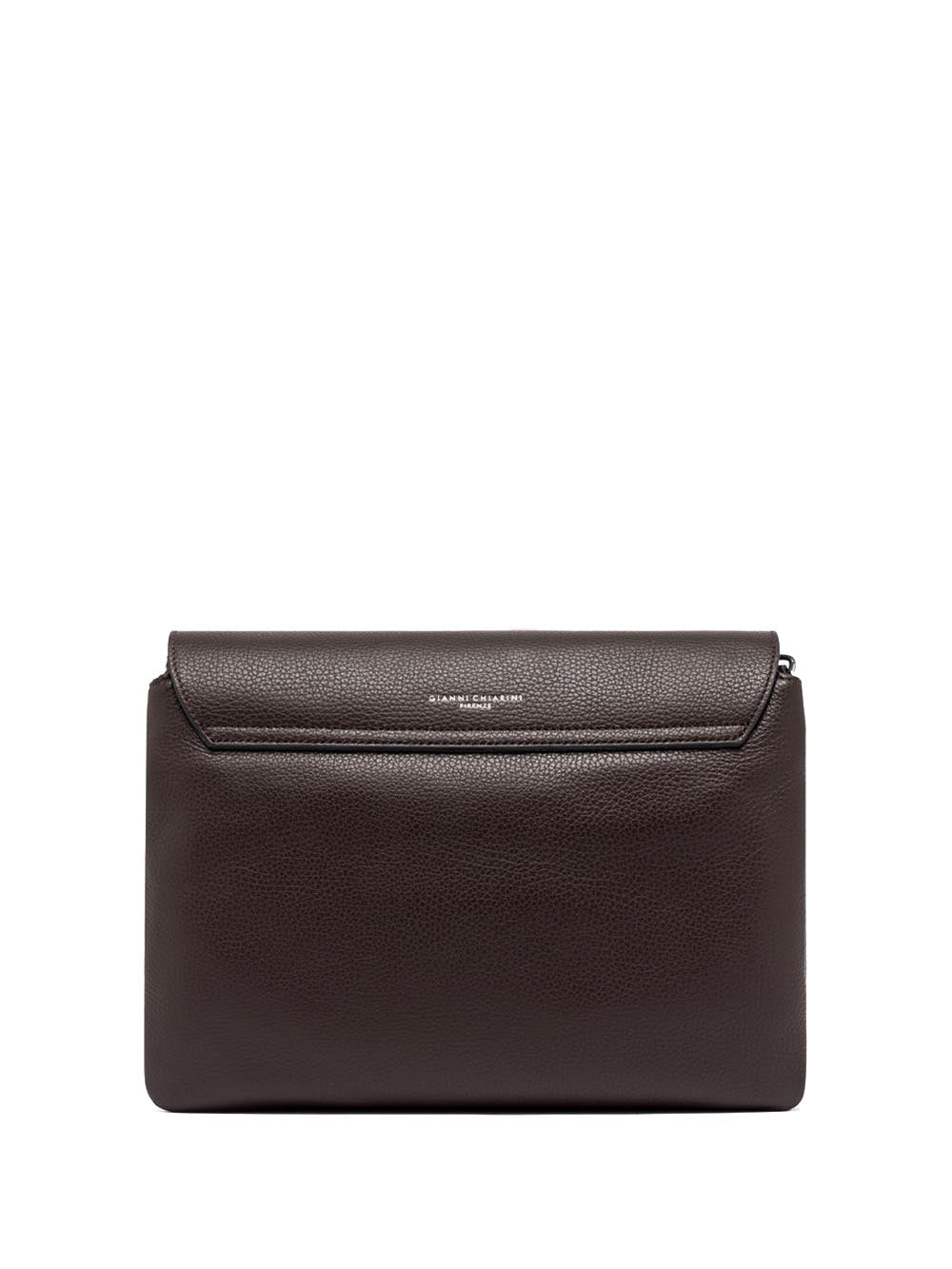 THREE Gianni Chiarini Borsa a Tracolla Donna Bs 12305/comm Grn Marrone scuro