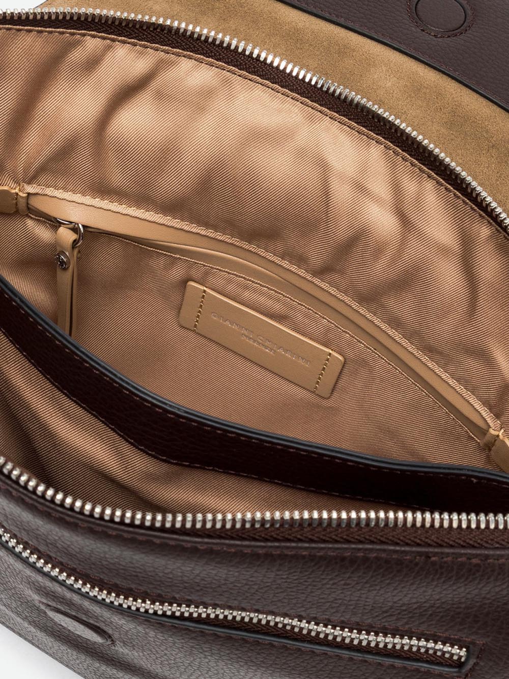 THREE Gianni Chiarini Borsa a Tracolla Donna Bs 12305/comm Grn Marrone scuro