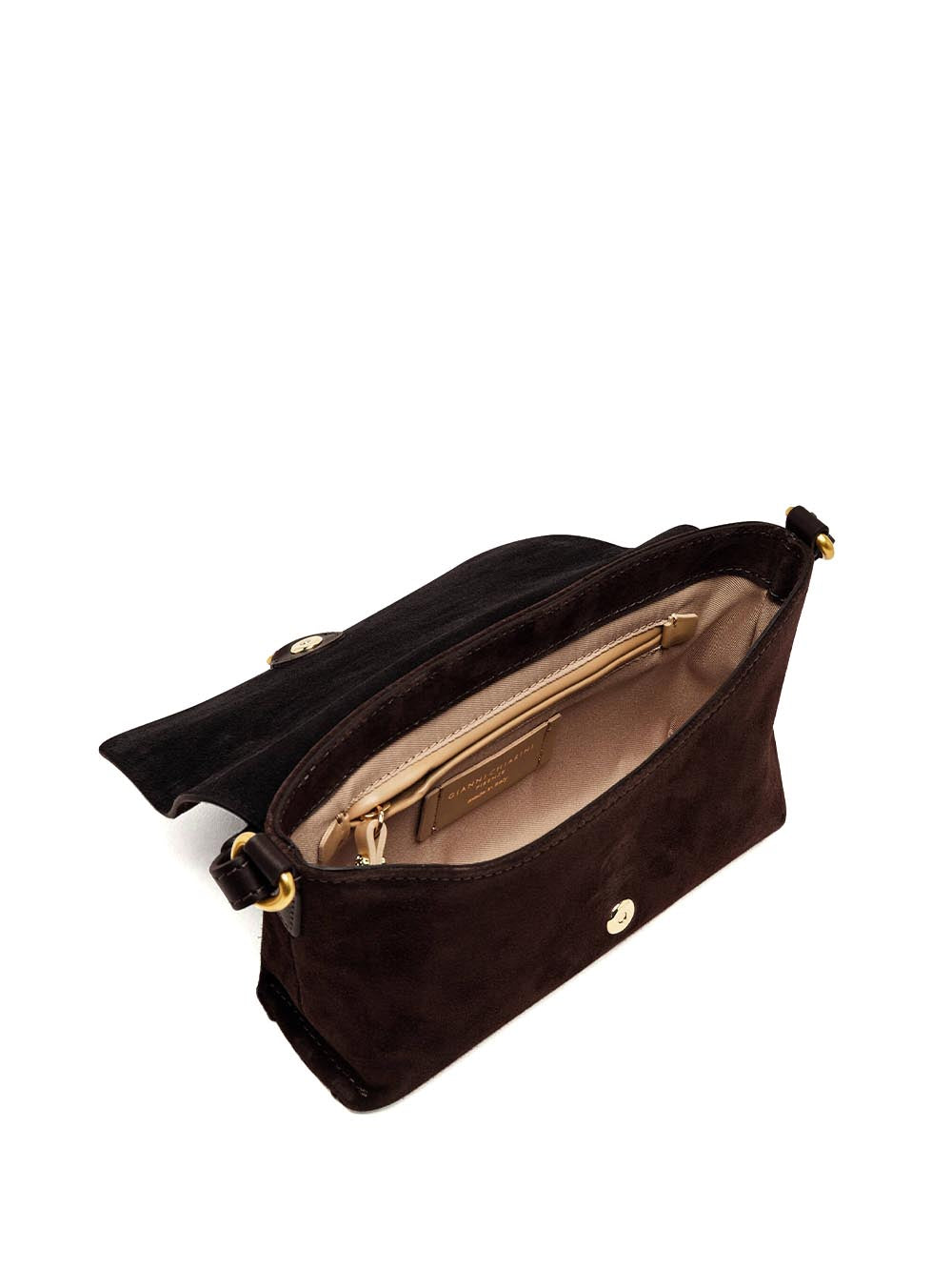 EUGENIA Gianni Chiarini Borsa a Tracolla Donna Bs 12311 CM-pl Marrone scuro