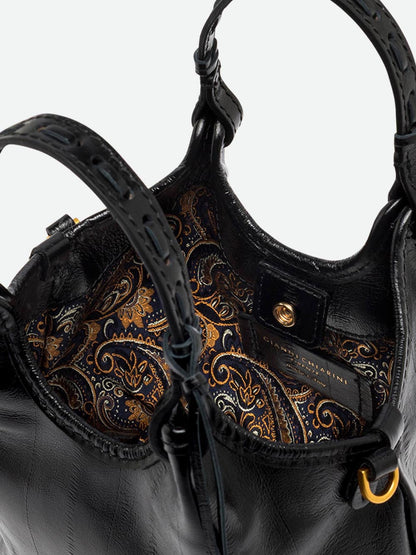 DUA Gianni Chiarini Borsa a Mano Donna Bs 12678 EeL-Psly Nero