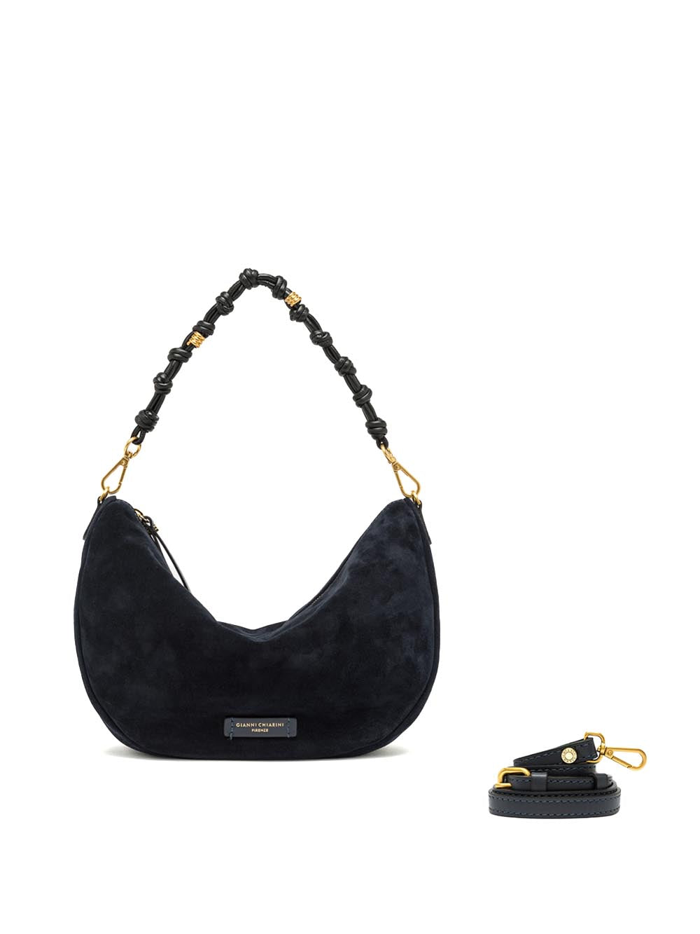 CLEO Gianni Chiarini Borsa a Spalla Donna Bs 12691 CM-pl Blu notte