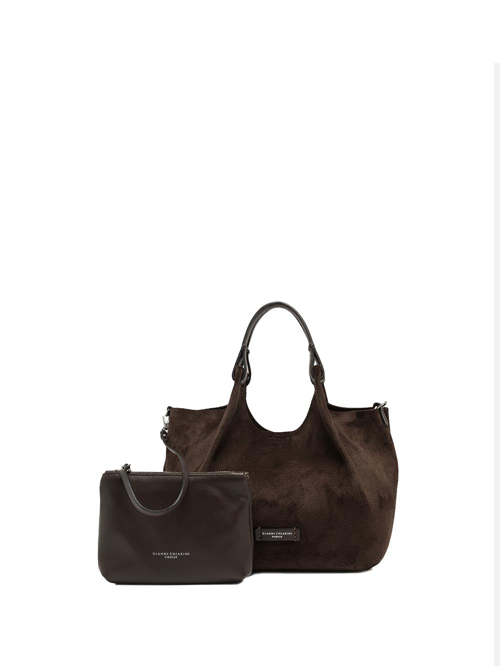 DUA Gianni Chiarini Borsa a Mano Donna Bs 9799 CM-pl Marrone scuro