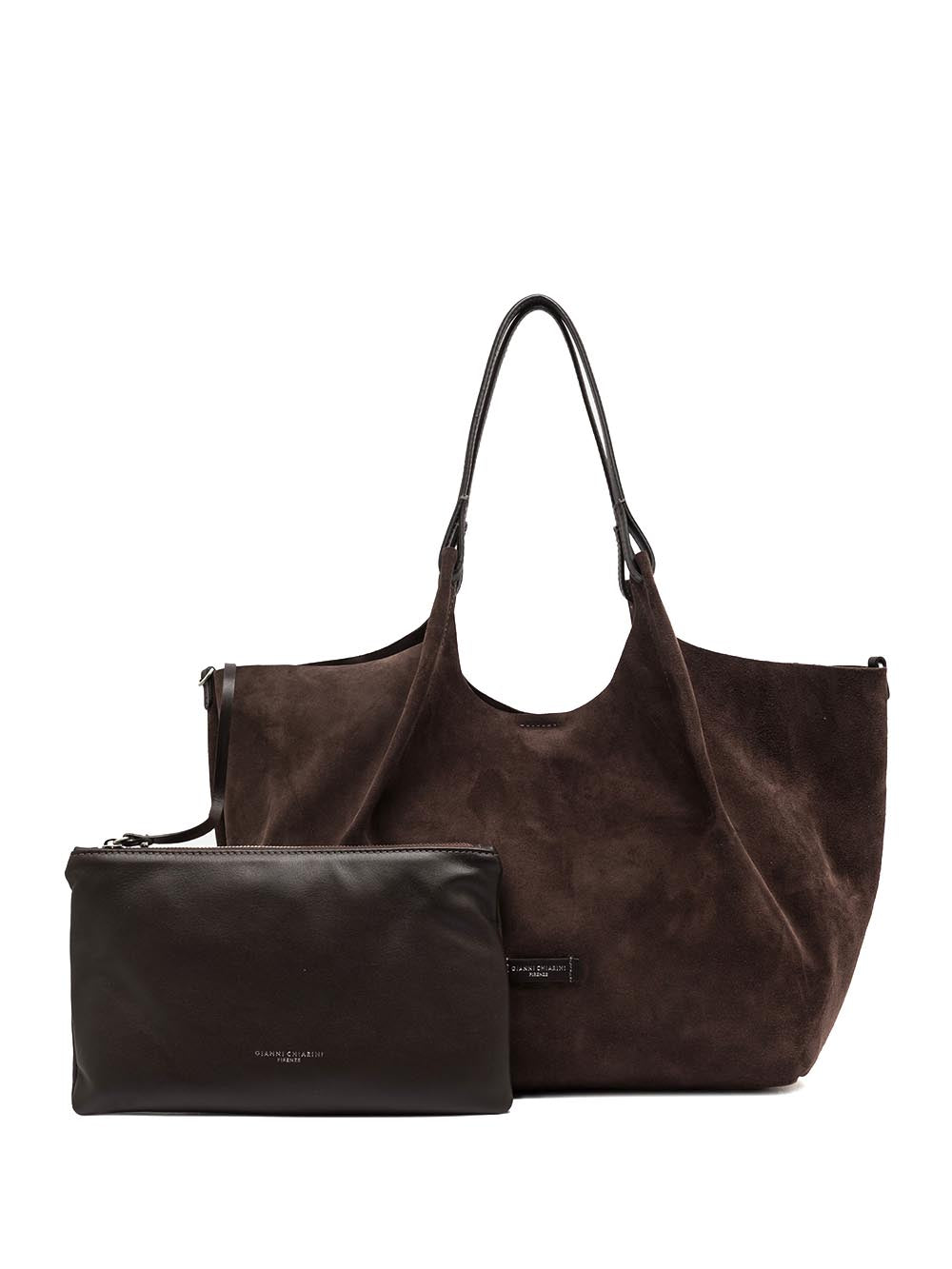 DUA Gianni Chiarini Borsa a Spalla Donna Bs 9800 CM-pl Marrone scuro