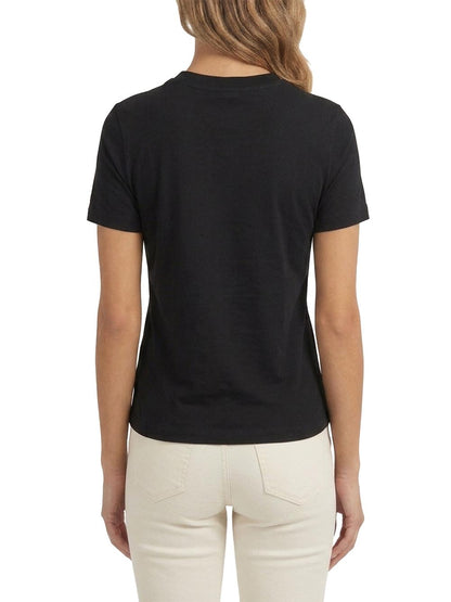 CHARA SS TEE Guess T-shirt Donna V6yi02 K4259 Nero