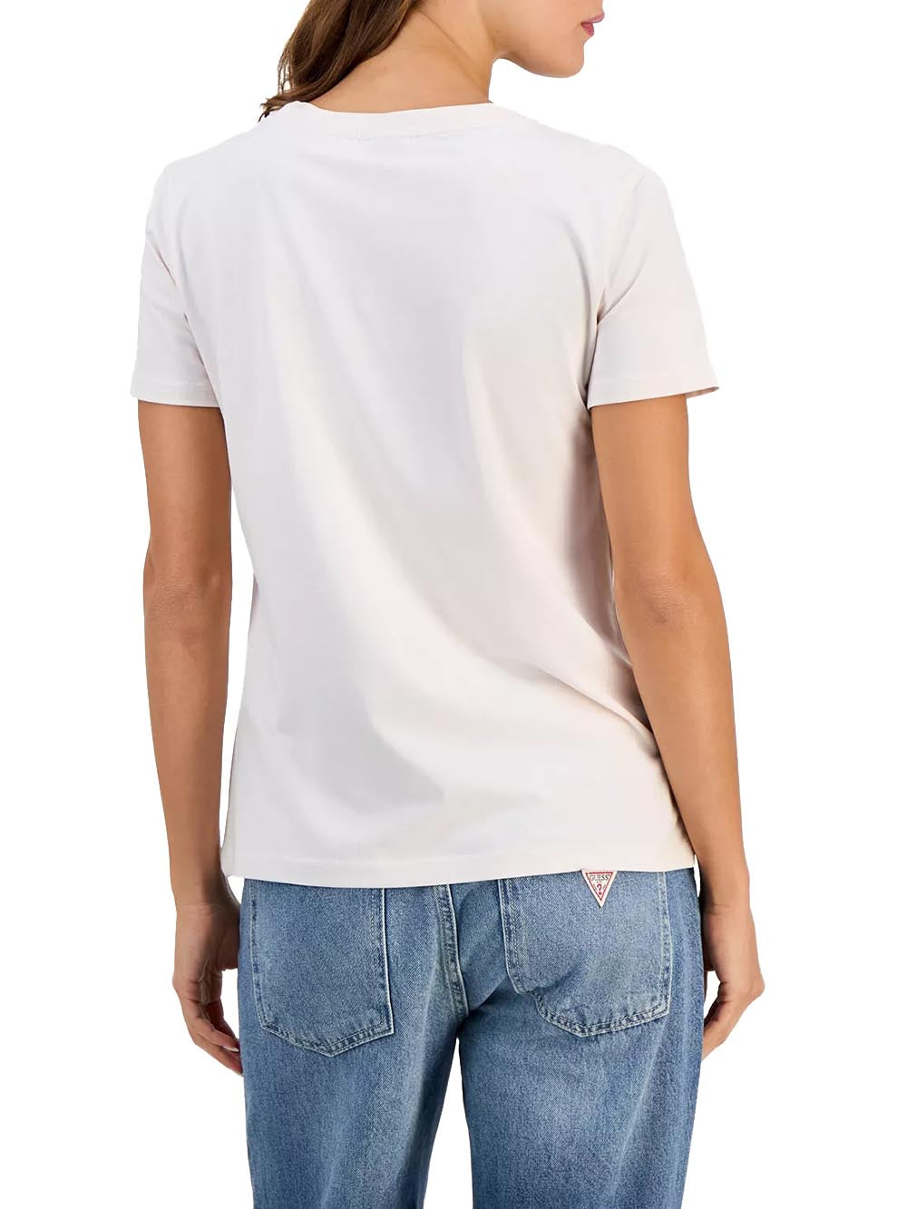 LUNITA CN SS T-SHIRT Guess T-shirt Donna V6yi08 K4689 Bianco