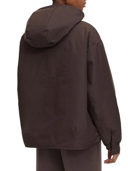 OLYMPE ZIPPED HOODIE JACKET Guess Giubbino Donna V6yl11 W2871 Marrone