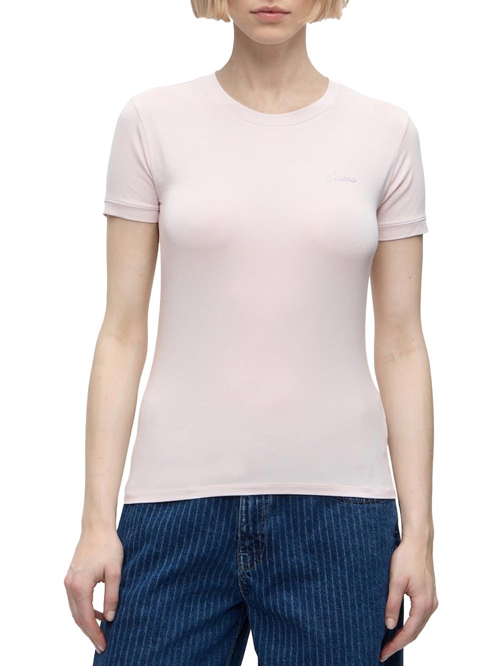 Guess T-shirt Donna W6yi12 K3751 Rosa cipria