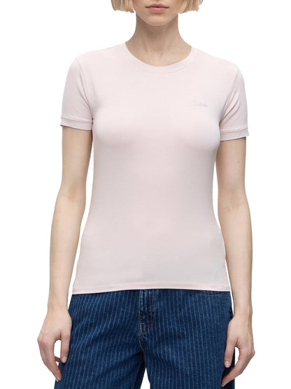 Guess T-shirt Donna W6yi12 K3751 Rosa cipria