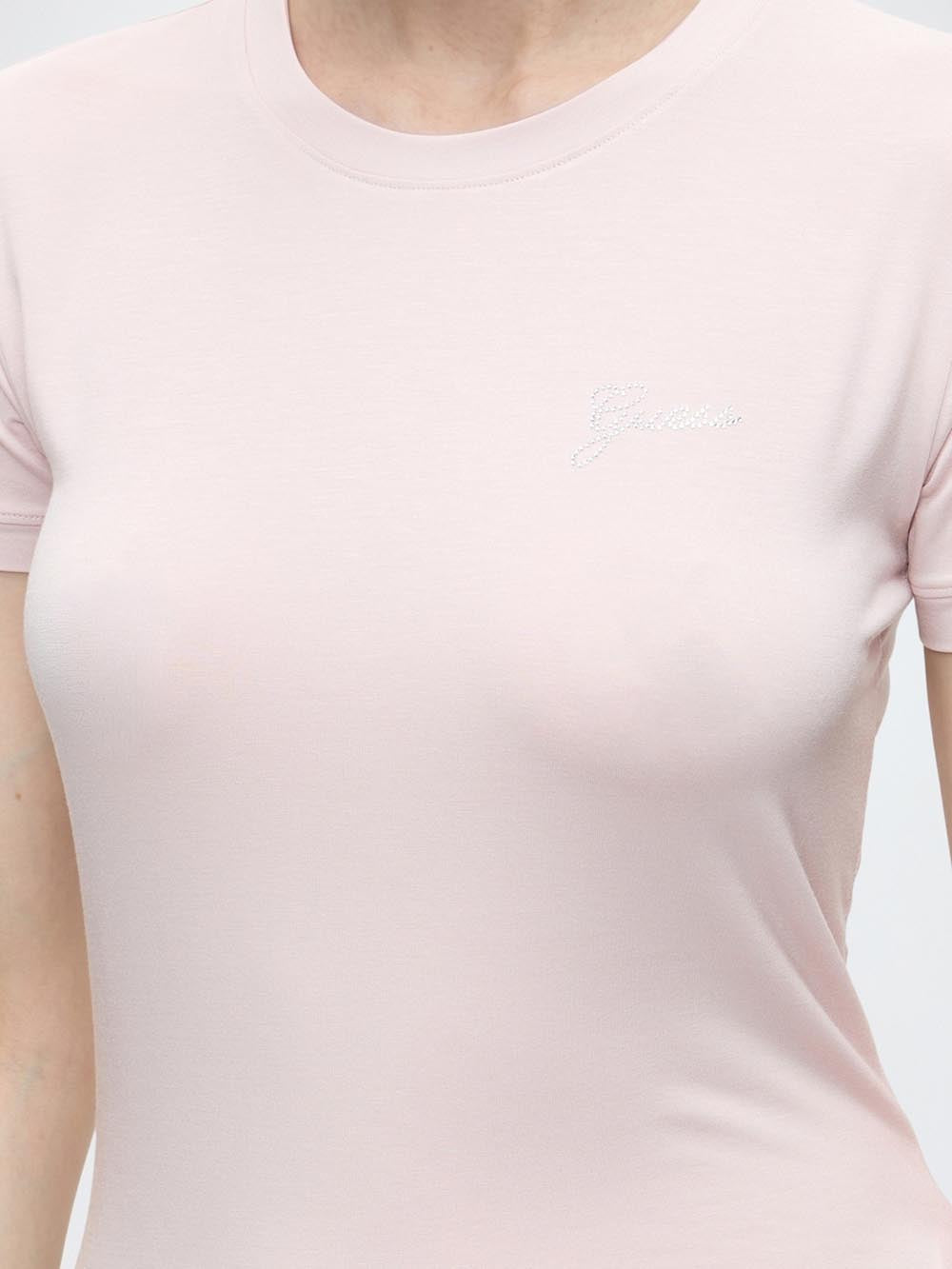 Guess T-shirt Donna W6yi12 K3751 Rosa cipria