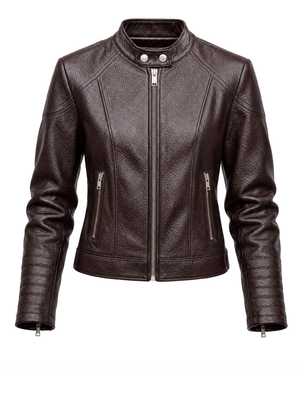 MARLENE CARIBOU PU MOTO JKT Guess Giubbino Donna W6yl25 W2914 Marrone