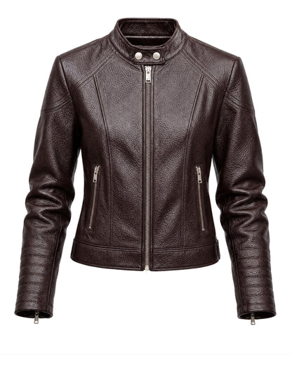 MARLENE CARIBOU PU MOTO JKT Guess Giubbino Donna W6yl25 W2914 Marrone