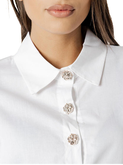 regular bottone gioiello I AM Camicia Donna 25602 Bianco