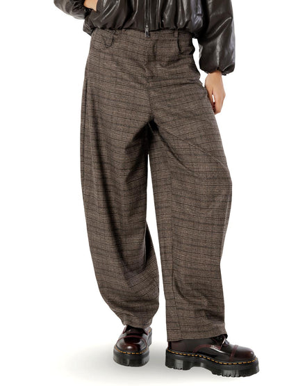 barrel check I AM Pantalone Donna 26285 Moro