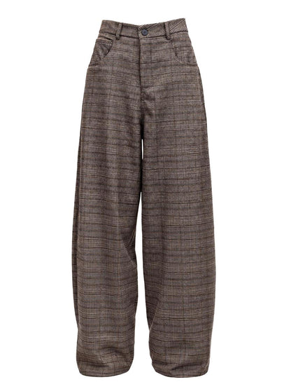 barrel check I AM Pantalone Donna 26285 Moro