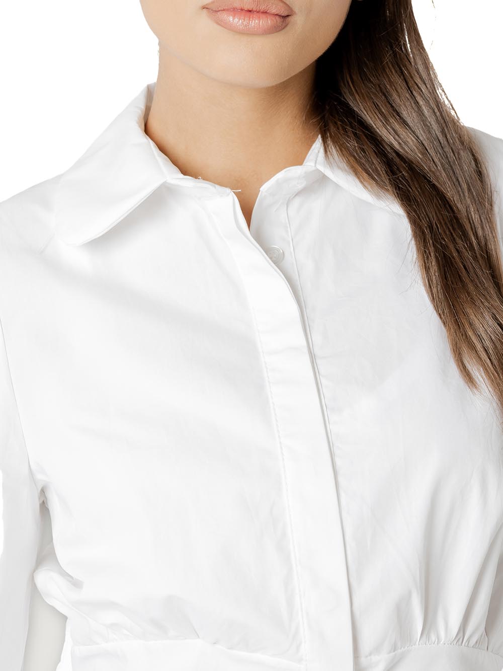 cropped con fiocco spilla I AM Camicia Donna L020 Bianco
