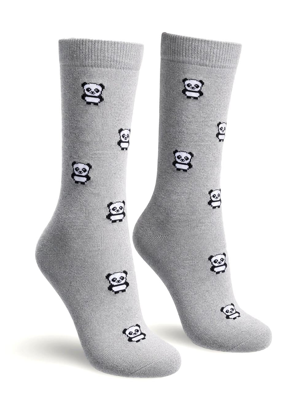 I AM Calzini Donna Panda Grigio