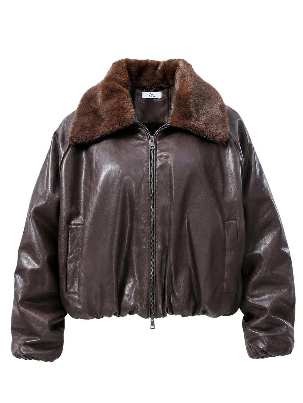 bomber con pelliccia collo staccabile I AM Giubbino Donna Sli6gb026248d Moro