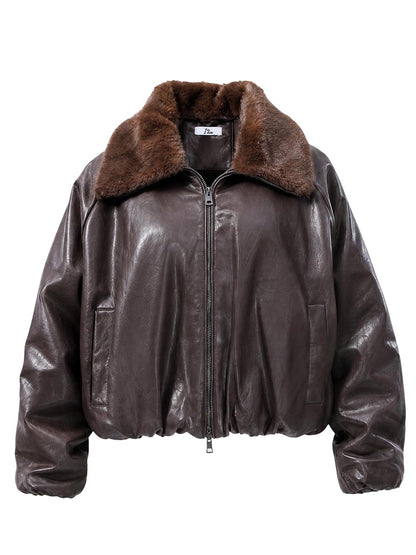 bomber con pelliccia collo staccabile I AM Giubbino Donna Sli6gb026248d Moro