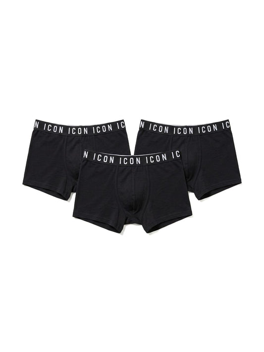 3pack con elastico ICON Boxer Uomo Imu09 Nero