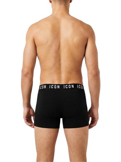 3pack con elastico ICON Boxer Uomo Imu09 Nero