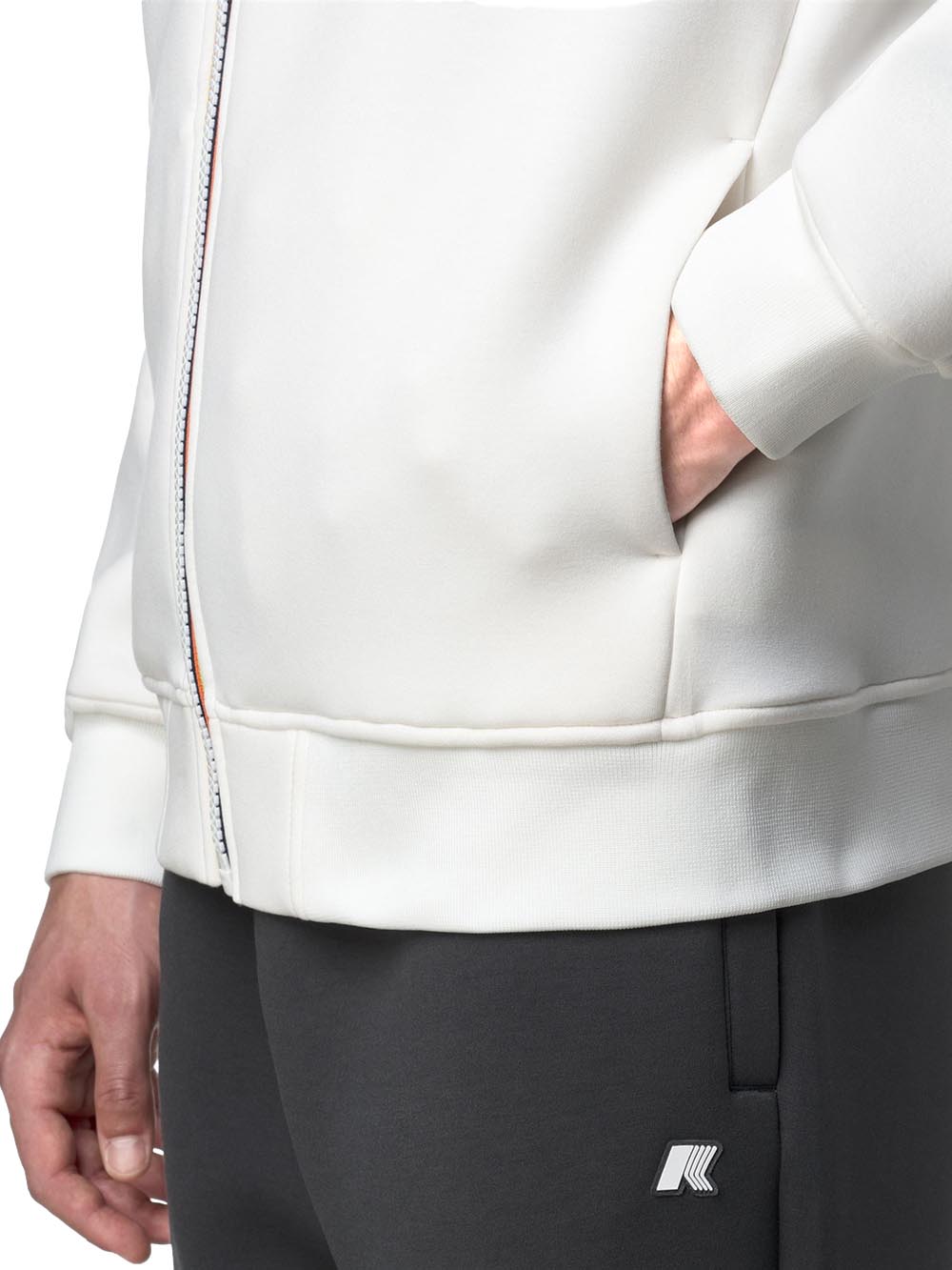 RAINER SPACER K-Way Felpa Uomo K2141dw Bianco