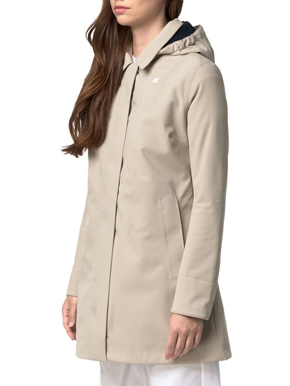 MATHY BONDED K-Way Giubbino Donna K2148bw Beige/blu